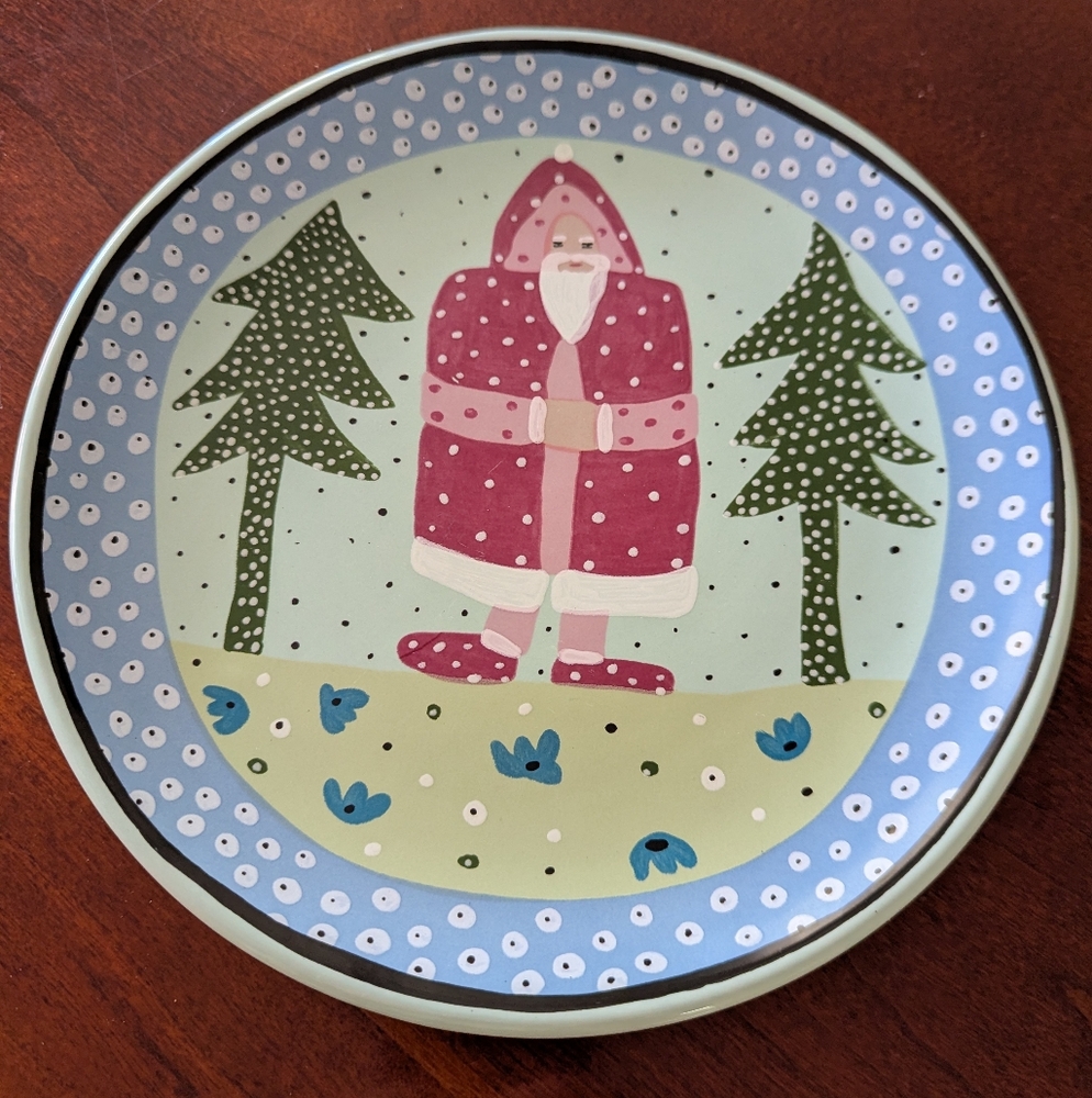 Droll Designs For The Essex Collection Father Christmas Plate